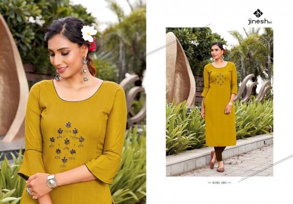 Jinesh Nx Anamika Viscose Embroidery Designer Kurti Collection 